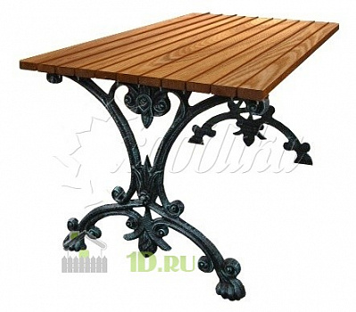 Чугунный стол Аллея 1,5 м Хоббика 6736