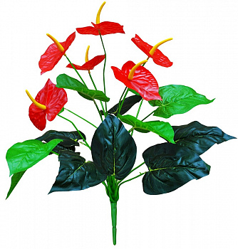 Искусственный цветок Антуриум 55см
